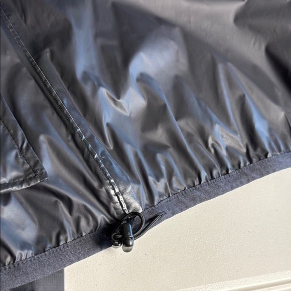 Eddie Bauer Black Packable Windbreaker Jacket Raincoat Hood Technical Jacket - Picture 7 of 16